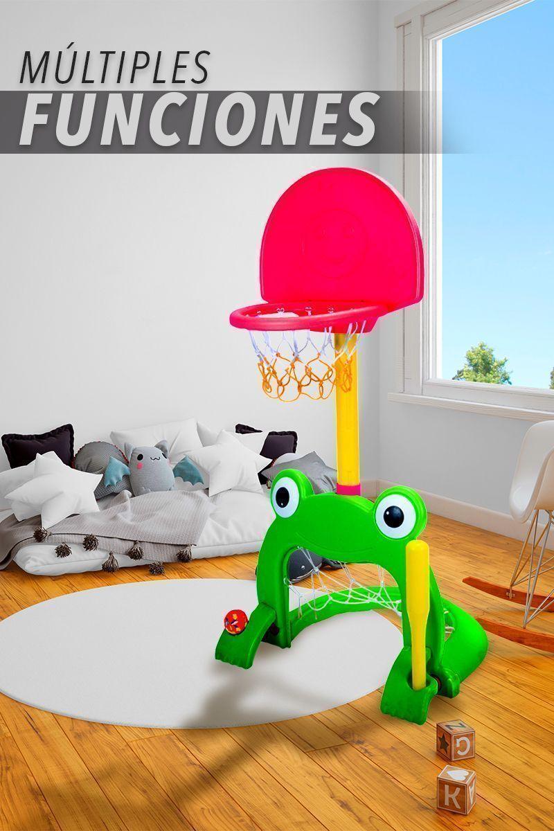 Ranita Infantil con Aro de Básquetbol y Arco Verde-5