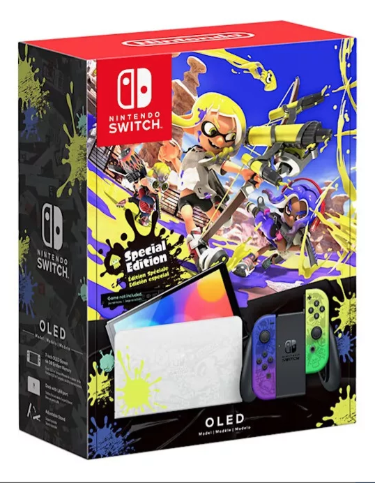 Consola Nintendo Switch Oled Splatoon 3 Edition - -0
