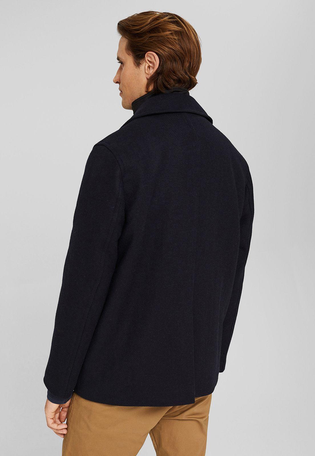 Chaqueta En Mezcla De Lana Esprit-1