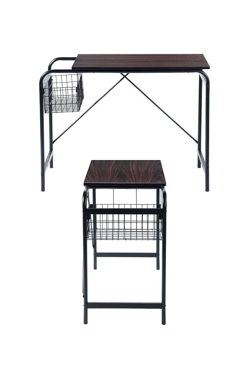 Escritorio Habibi Wenge 74,5x45x80 cm Café-3