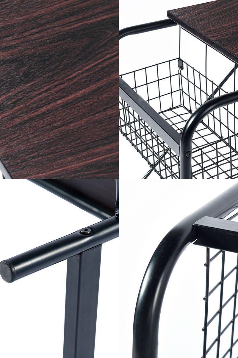 Escritorio Habibi Wenge 74,5x45x80 cm Café-4