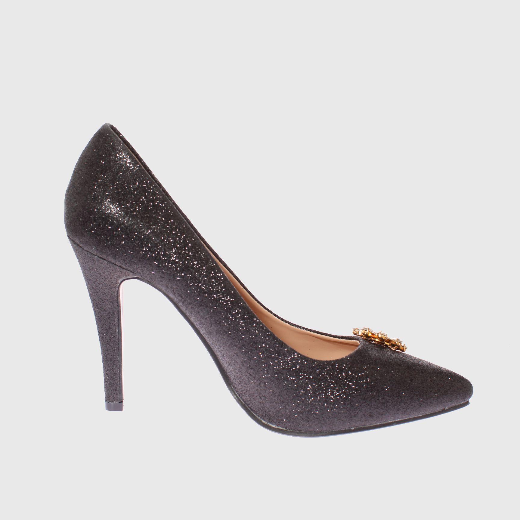 Zapato Taco Negro Vía Franca Mujer-7