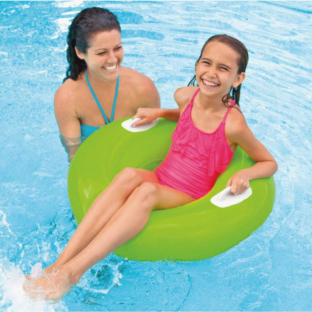 Flotador Inflable c Sujetadores 76 Cm Tube Verde-1