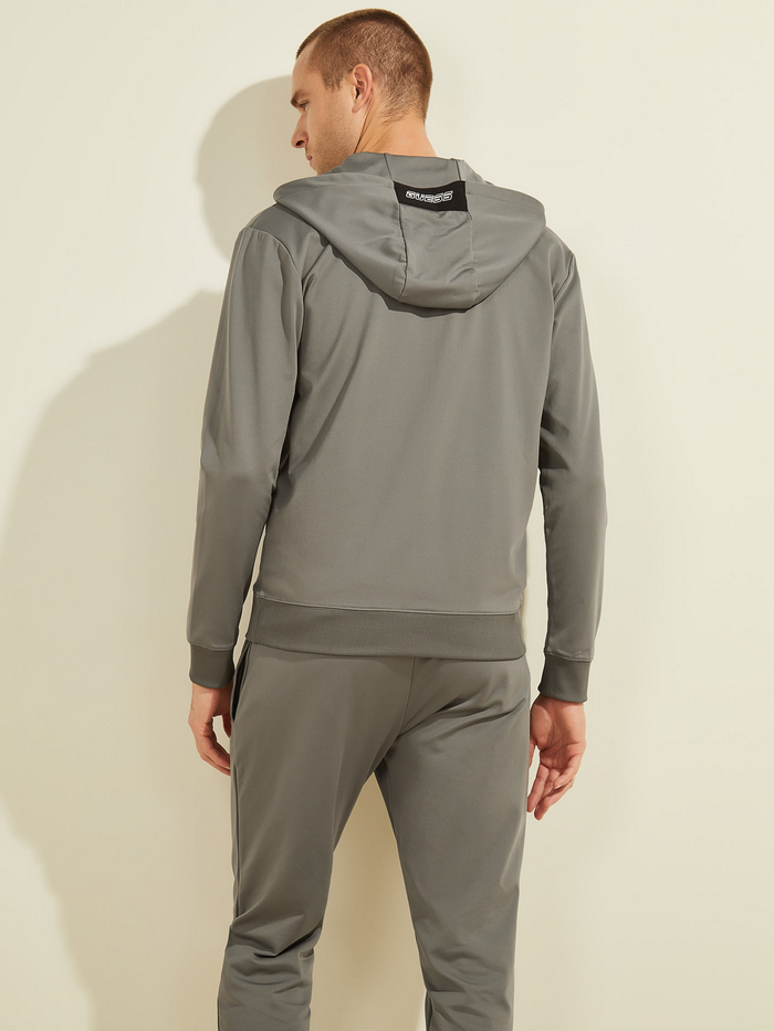 Poleron Guess Teddy Full Zip Hoodie G9N0 Gris-3