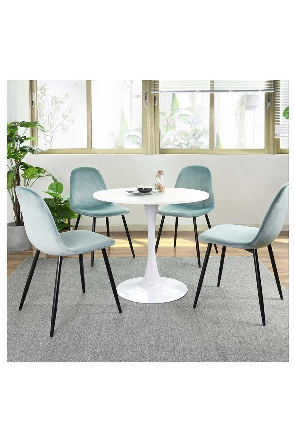 Mesa Redonda Estilo Tulip 80 cm - Blanco-1