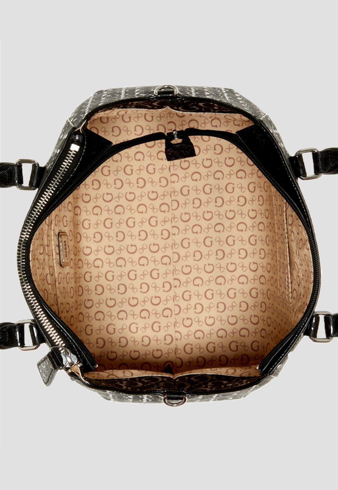 Cartera Atmore Satchel Bla Negro Guess-3