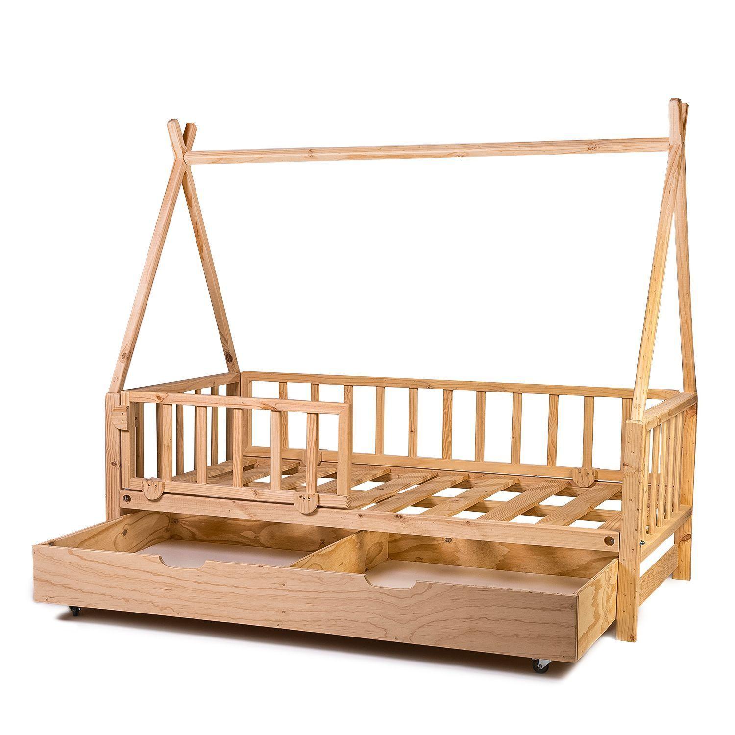 Cama para niños, Cama tipi bv cajonera infantil - 1.5 plaza-2