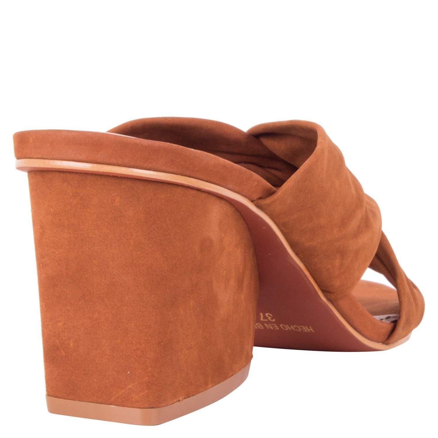 Sandalia Vestir Mingo Mujer Camel - S499-2