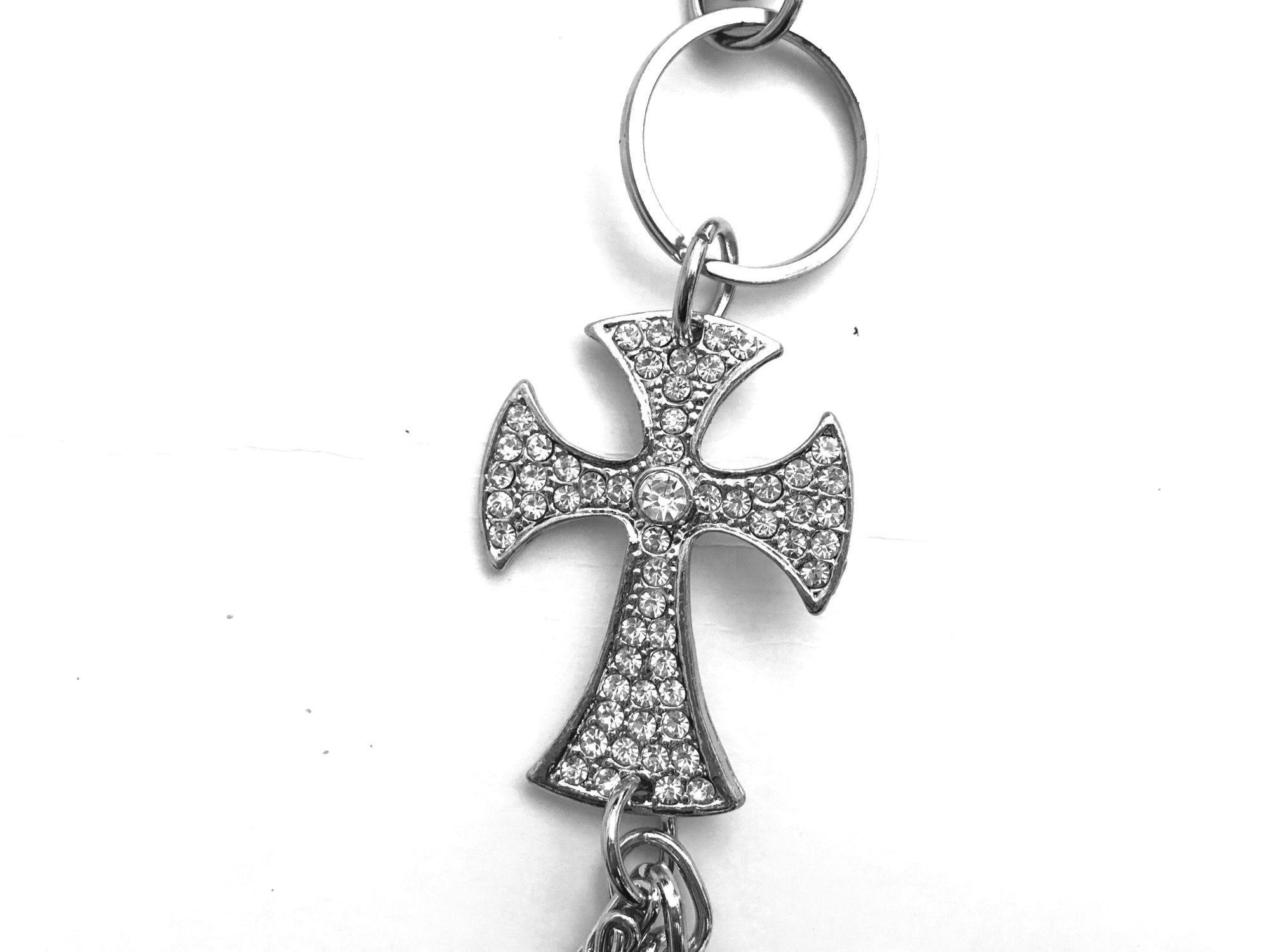 Cadena de Jeans y Cruz con strass-2