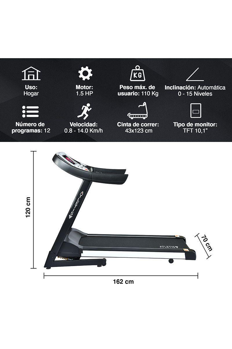 Pack Trotadora EliteDST900 +Spinning Atletis702 Negro-1