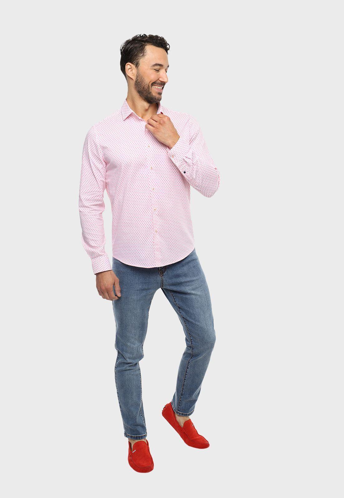 Camisa Casual Mini Print Arrow-3