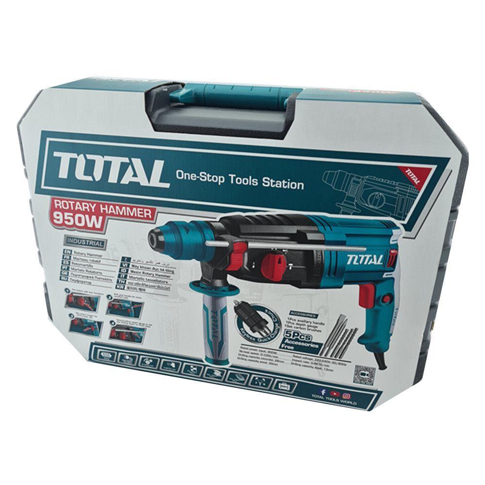 Rotomartillo Percutor Sds Plus 950w+ Mandril Total-1