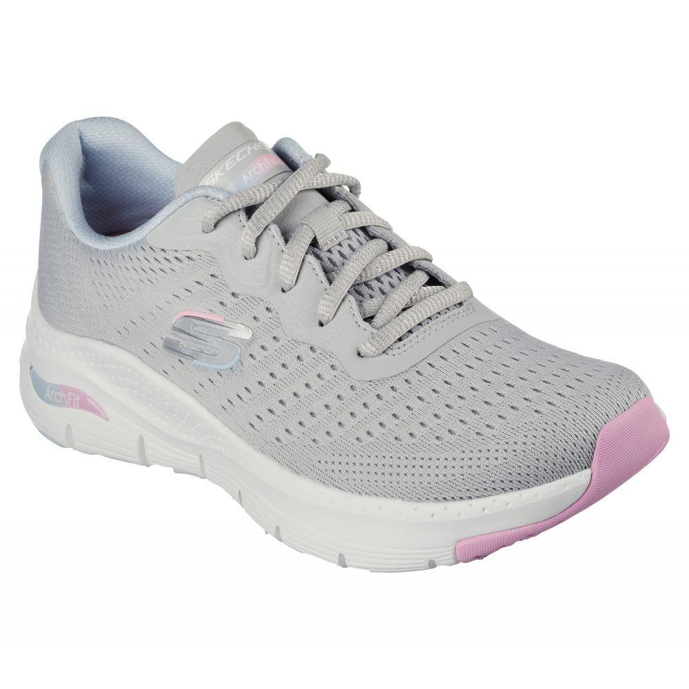 Zapatilla Mujer Arch Fit Gris Skechers-0