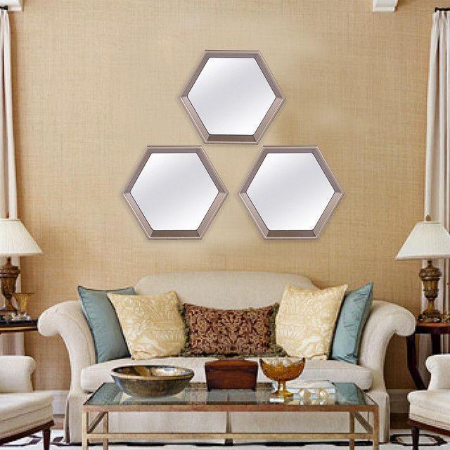 Set de Espejos Decorativo Vitoria Gold 3 Piezas-3