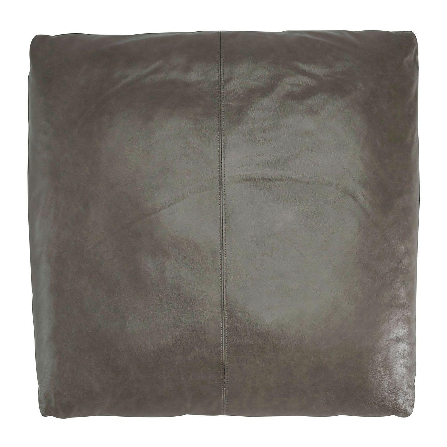 Ottoman cuero oversized Alabonson concrete-4