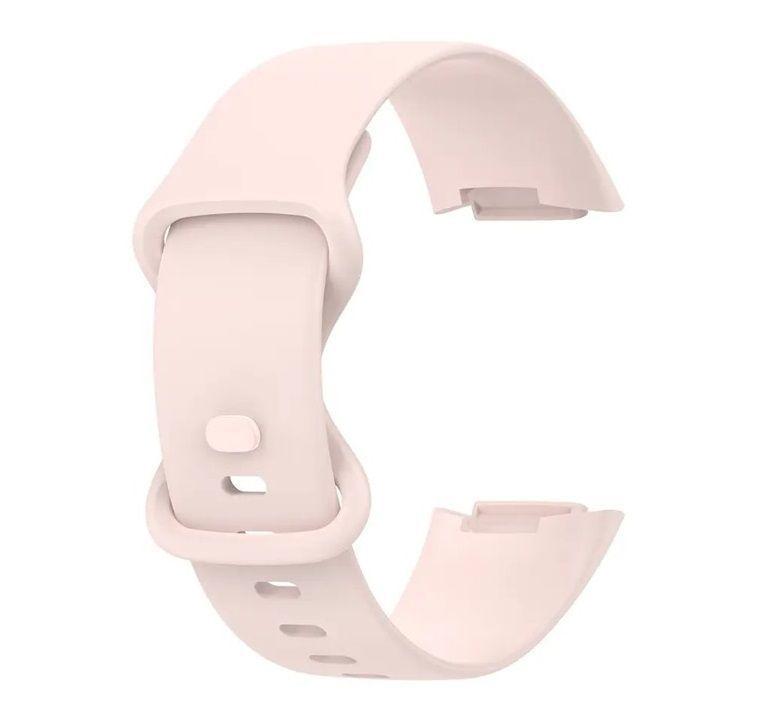 Correa Silicona Compatible Fitbit Charge 5  23mm Rosado Claro-0