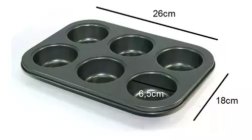 Molde 6 Cupcakes Molde Cupcake Molde Muffins Reposteria-3