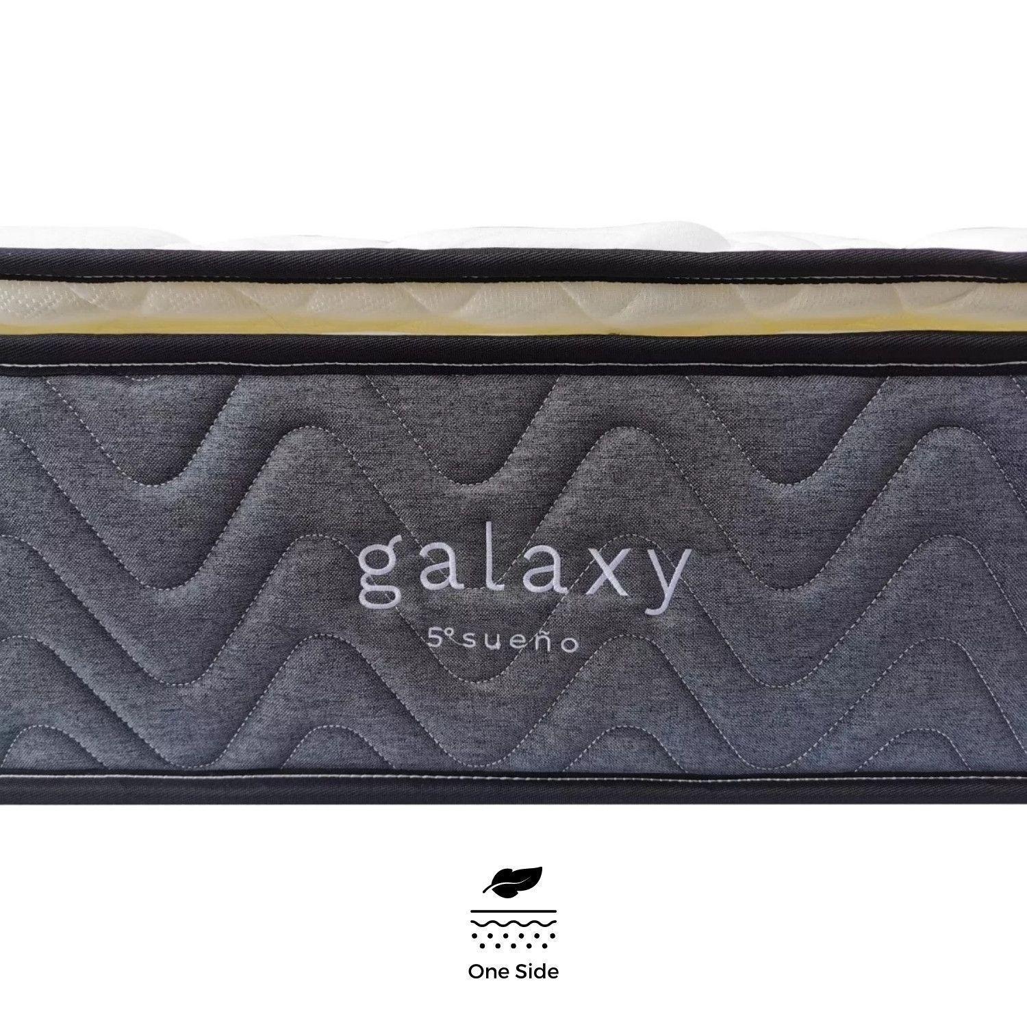Colchón 2 Plazas De Resortes 5° Sueño Galaxy 150x190x28cm + 2 Almohadas De Regalo-5