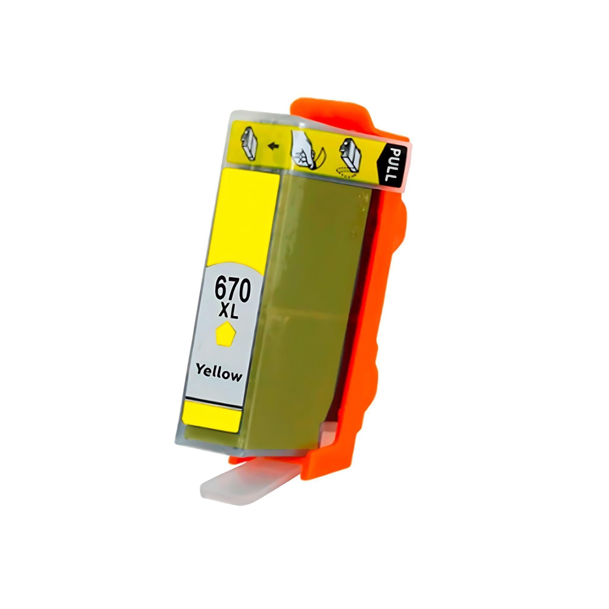 CARTRIDGE  670XL AMARILLO  PARA HP DESKJET 5525-0