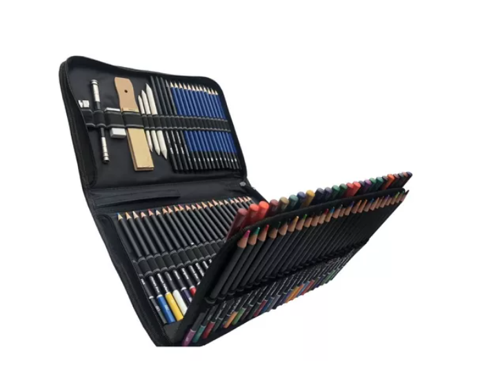 Estuche Lápices De Colores 96 Piezas Dibujo Profesional-2