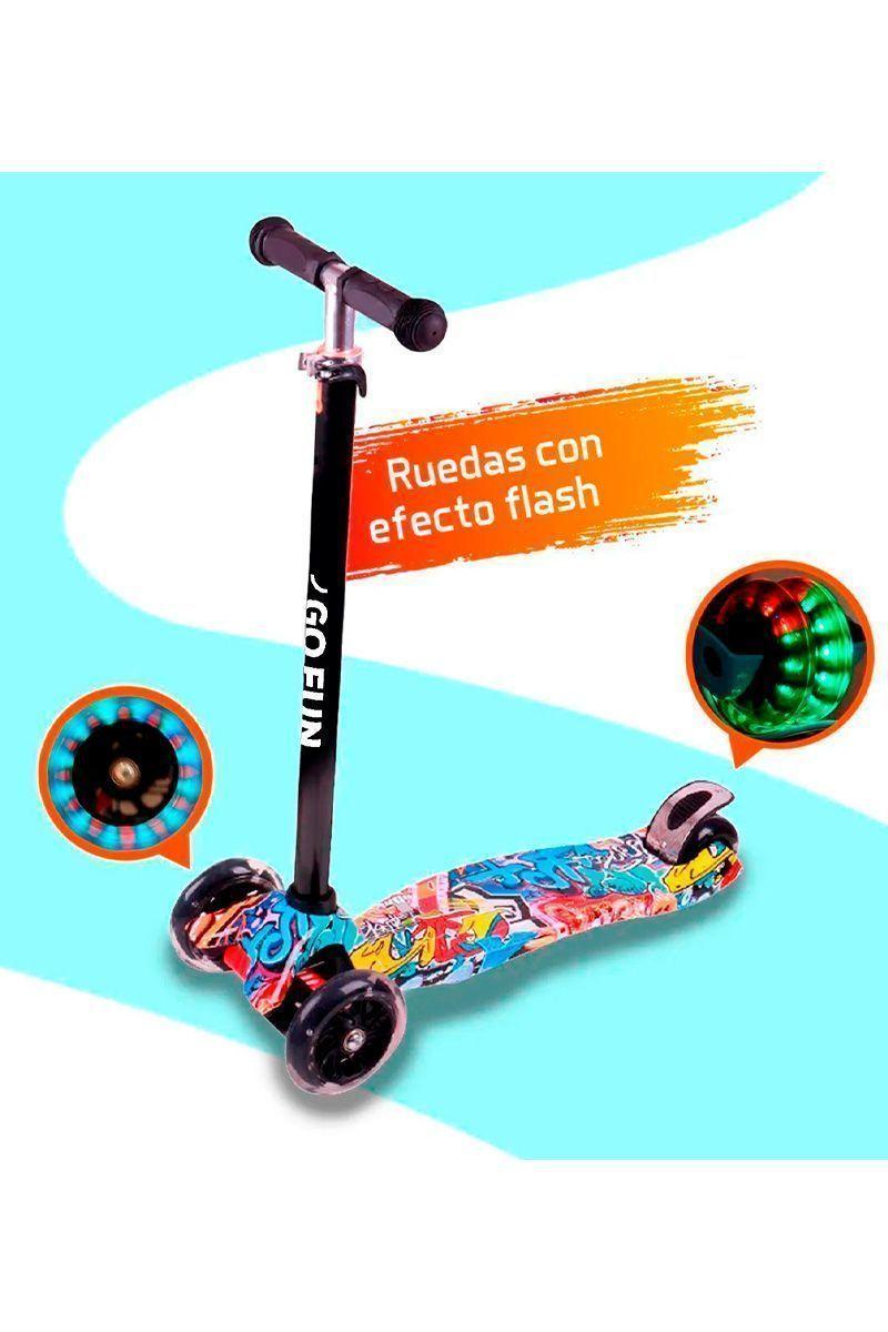 Scooter Ajustable Light Wheels Go Fun Rojo-4