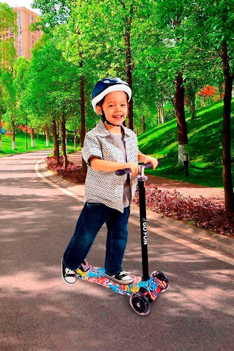 Scooter Ajustable Light Wheels Go Fun Rojo-1