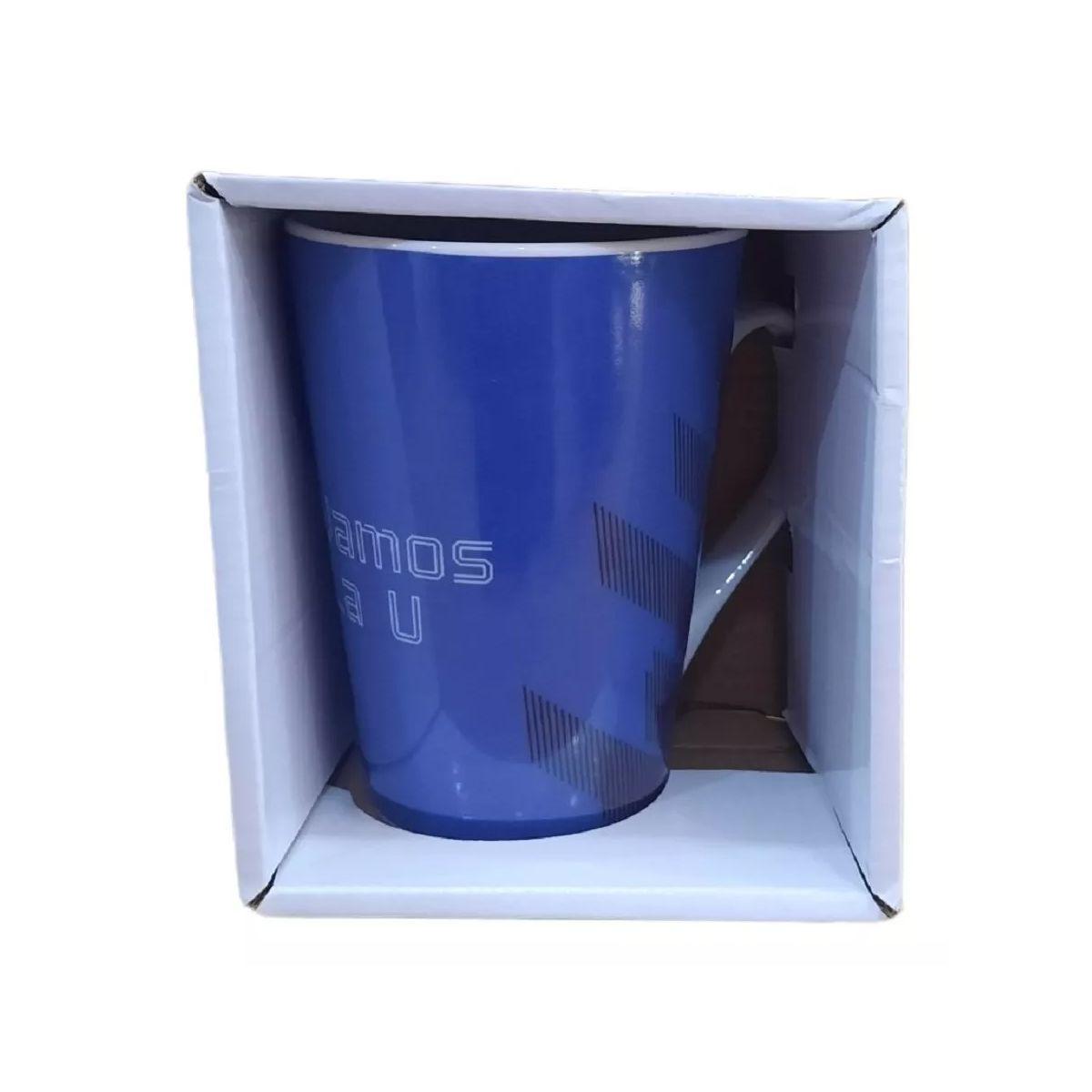 UNIVERSIDAD DE CHILE - TAZON DE CERAMICA - CONICO - 400 ML - CAJA DE REGALO-0