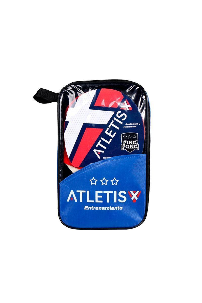 Set 2 Paletas 3 Pelotas Ping Pong Training Negro-0