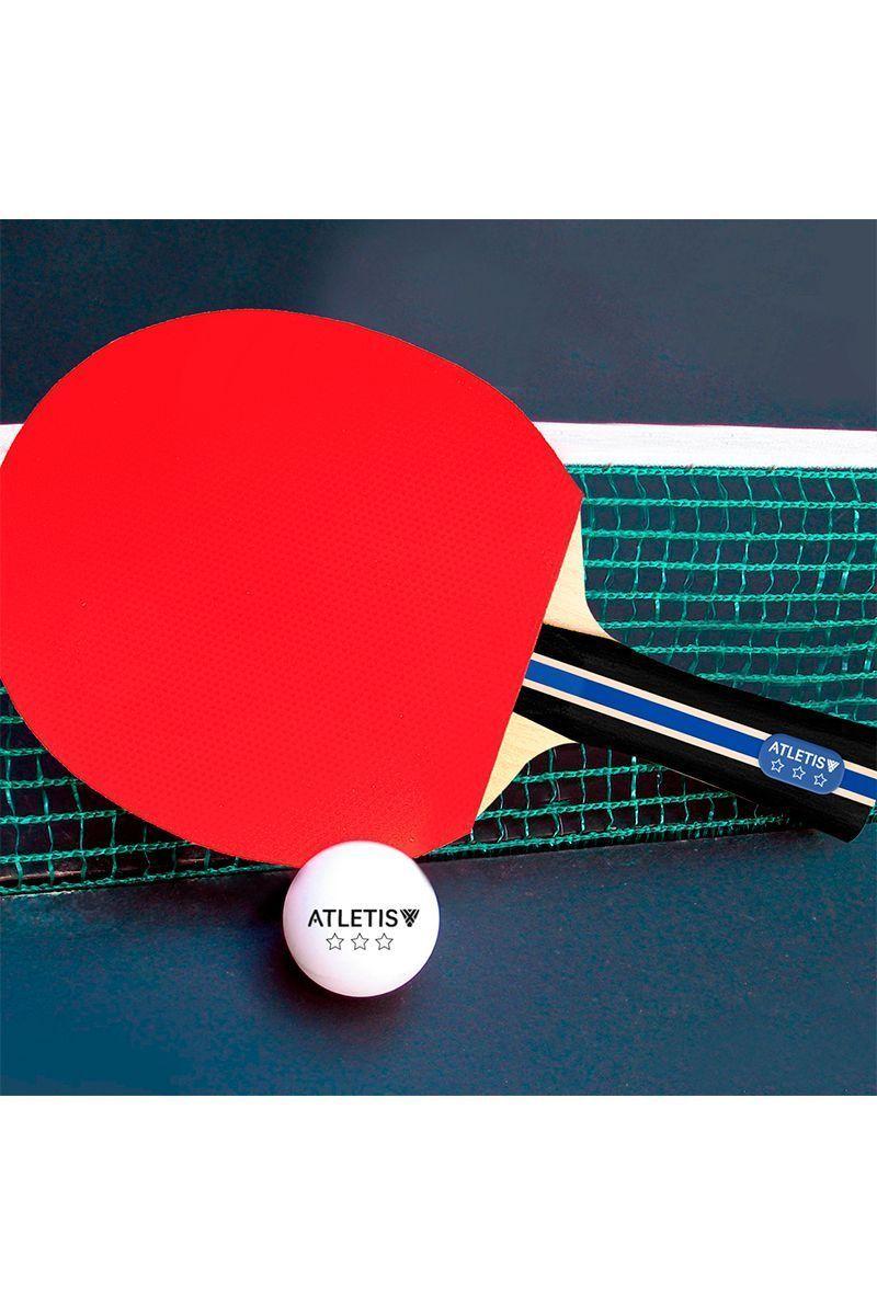 Set 2 Paletas 3 Pelotas Ping Pong Training Negro-1