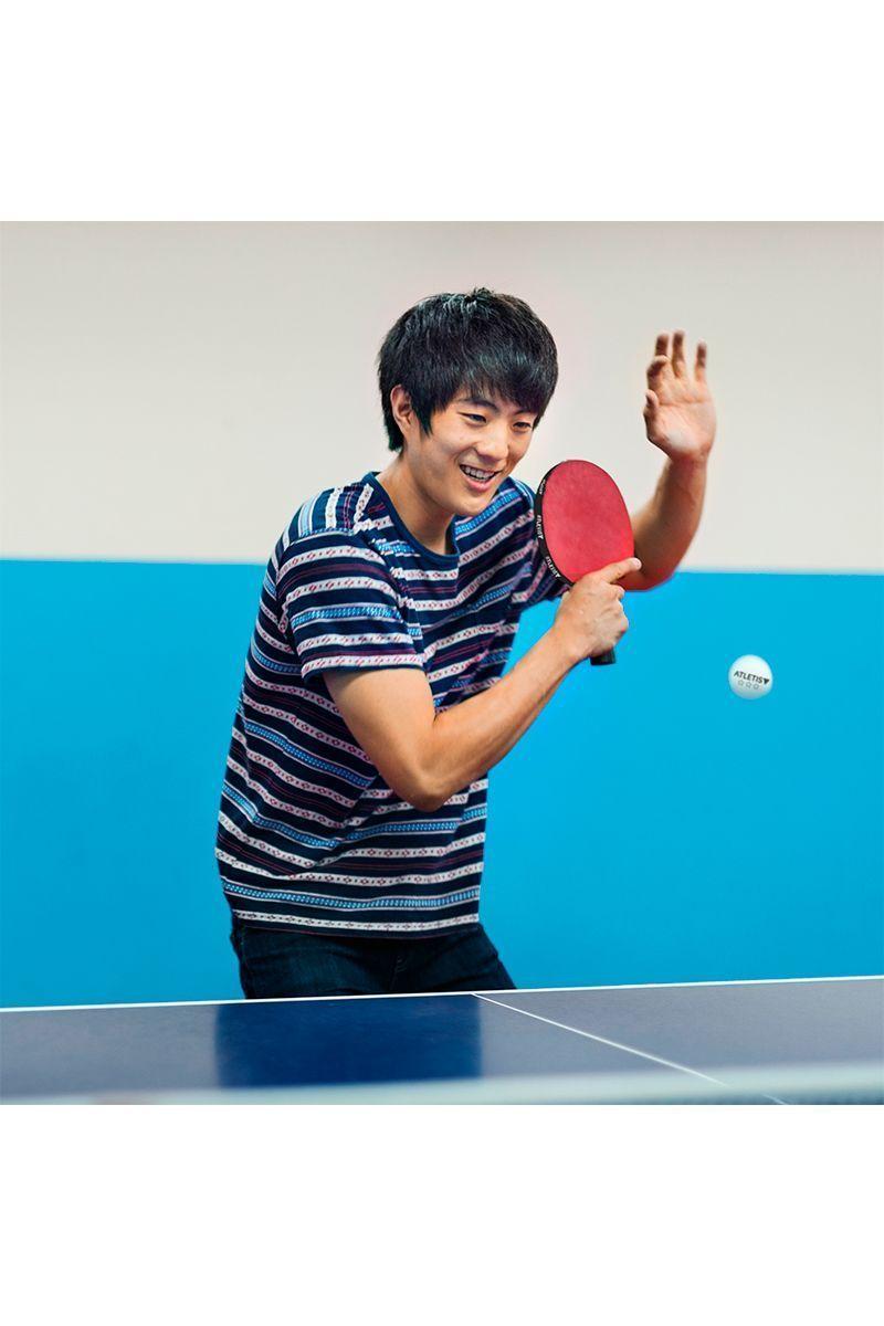 Set 2 Paletas 3 Pelotas Ping Pong Training Negro-5