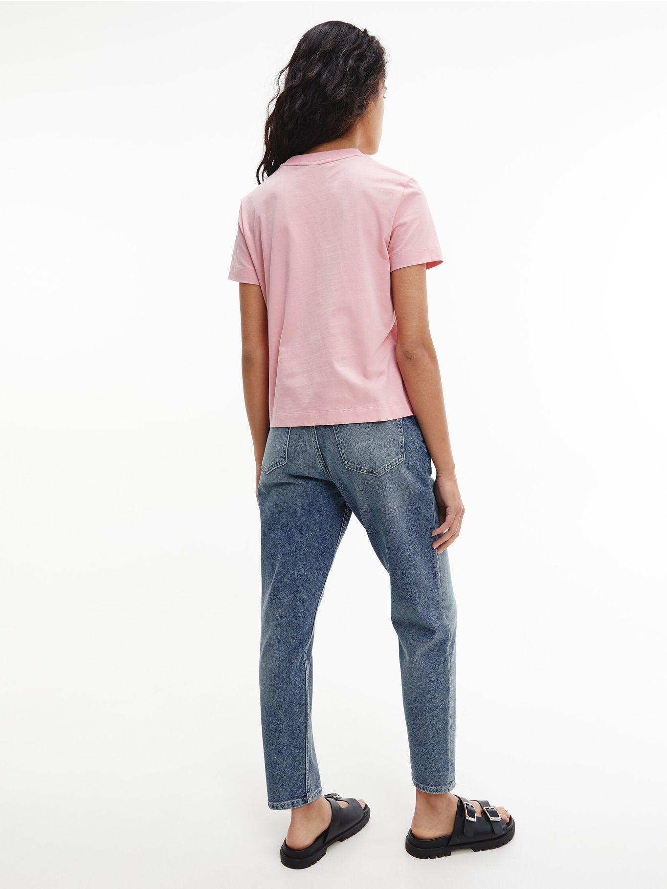 Polera Shrunken Institutional Rosa Calvin Klein-1