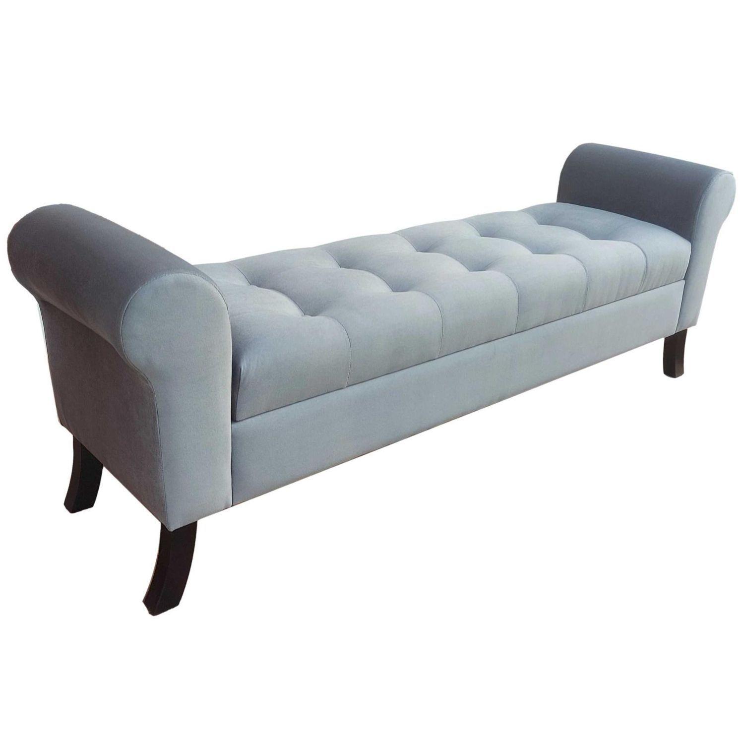 Banqueta Baúl Alejandria Tamaño king Color Gris-0