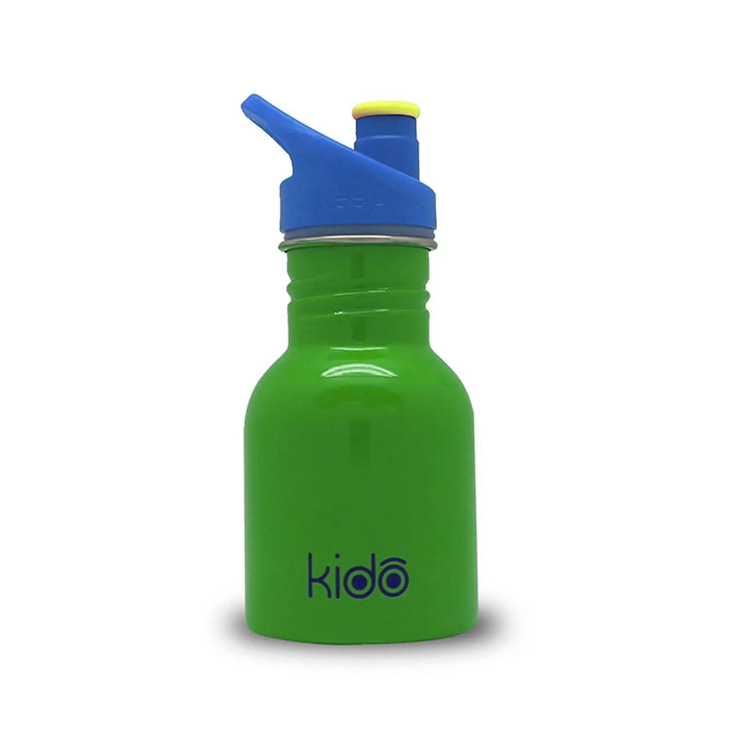Botella Metálica con Asa Ergonómica 335 ml Celeste/Verde/Gris/Azul - KIDO-1