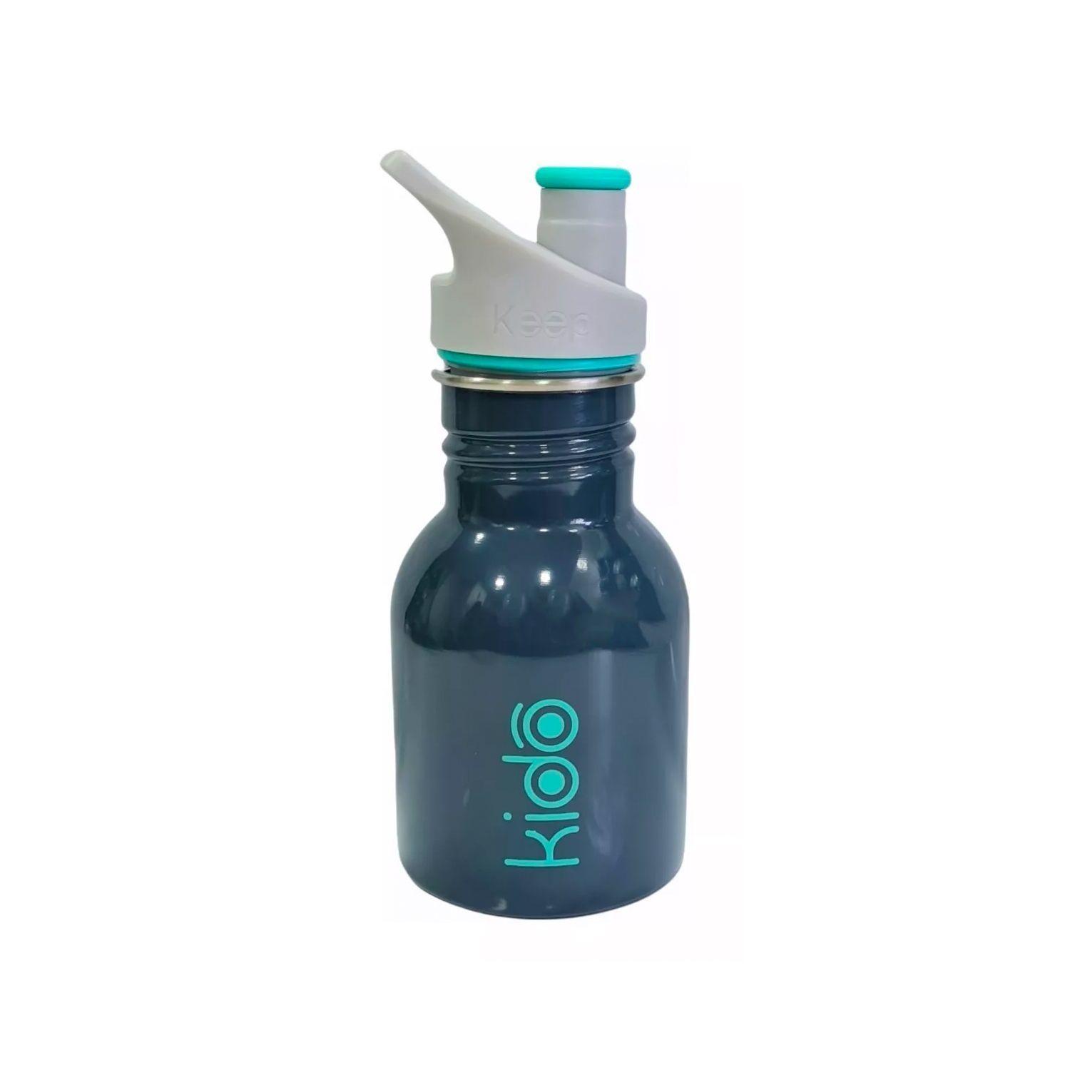 Botella Metálica con Asa Ergonómica 335 ml Celeste/Verde/Gris/Azul - KIDO-2