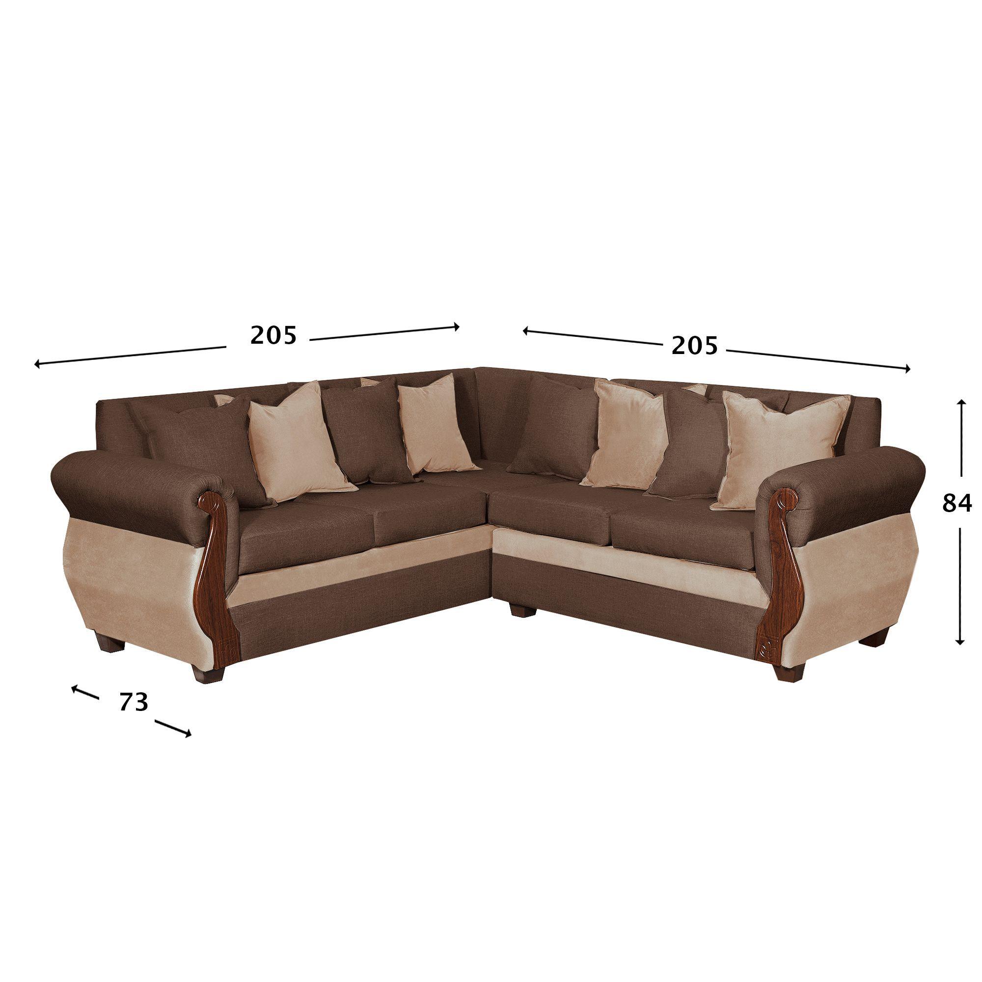 Sofa Seccional 3-2 Madison Chocolate-2