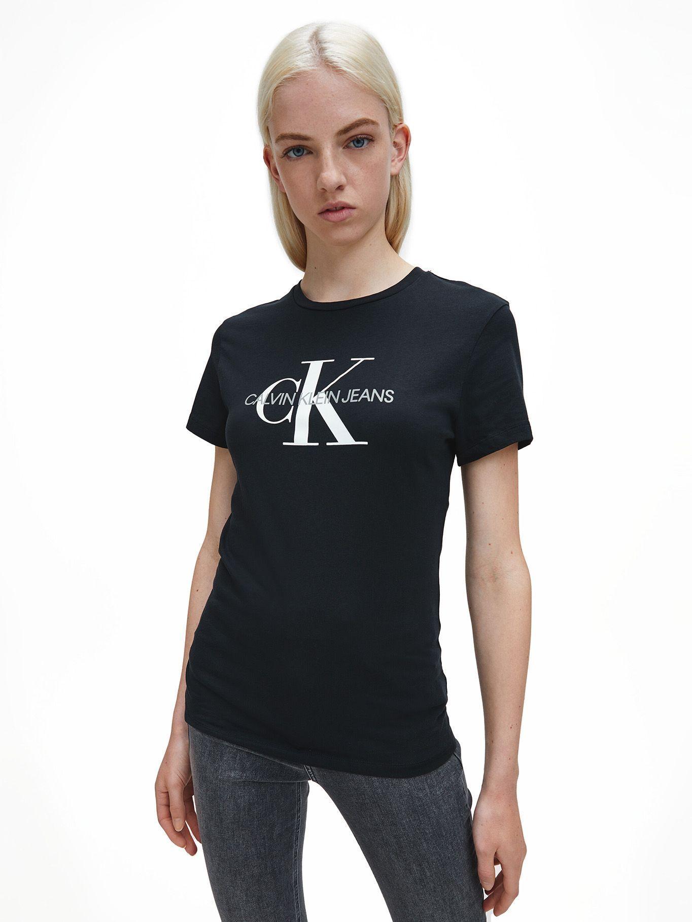 Polera Core Monogram Negro Calvin Klein-0