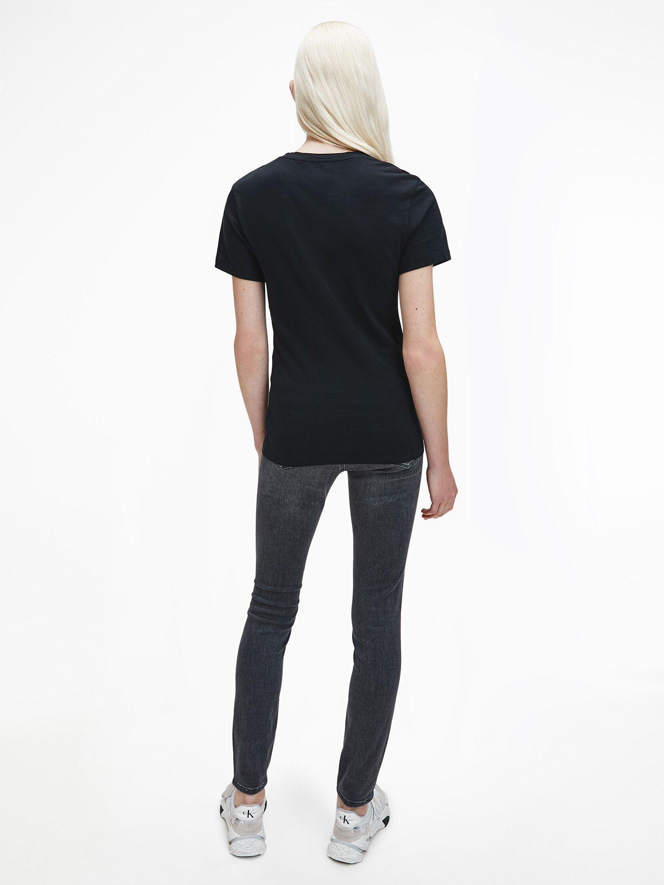 Polera Core Monogram Negro Calvin Klein-2