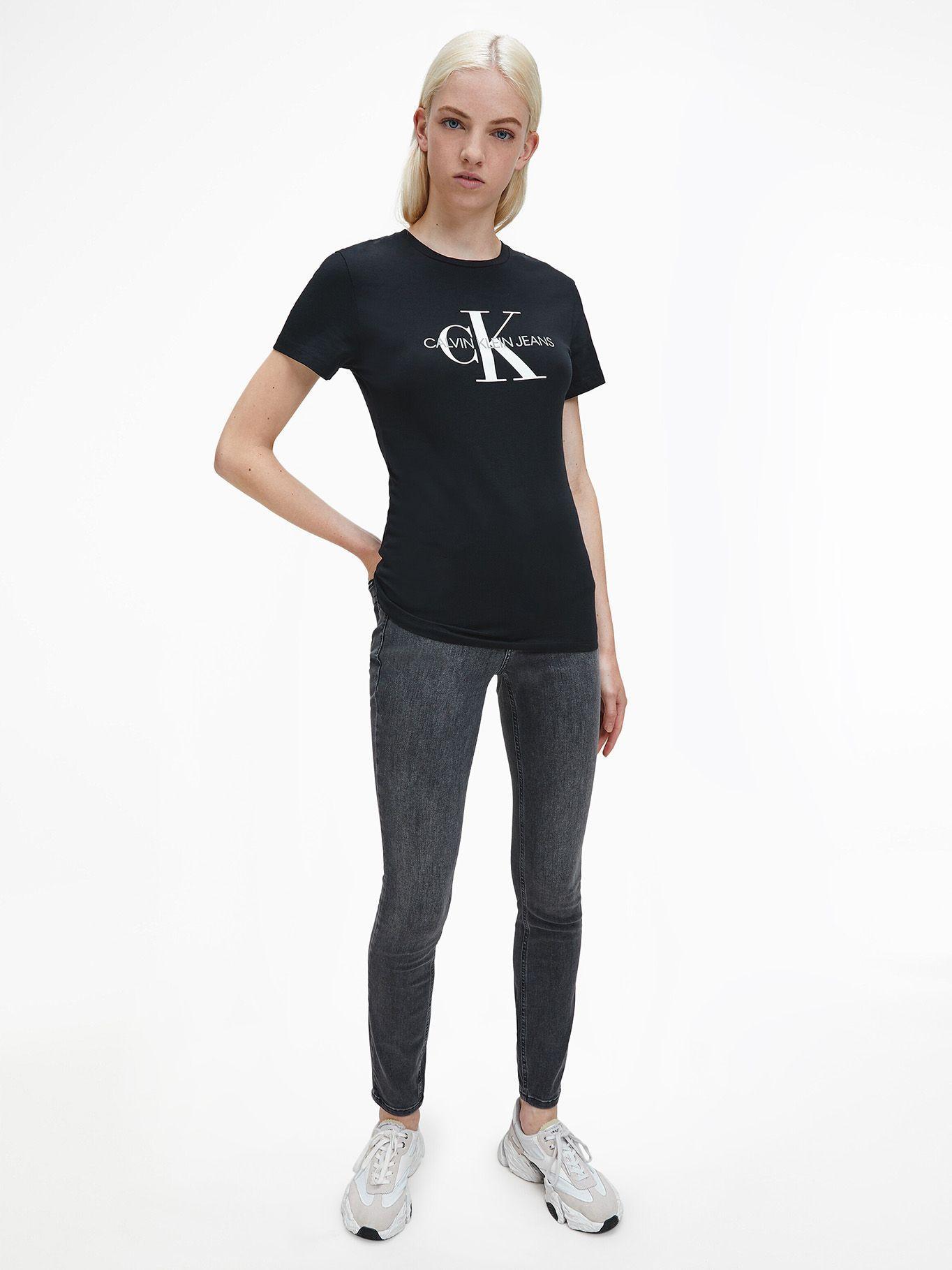 Polera Core Monogram Negro Calvin Klein-1