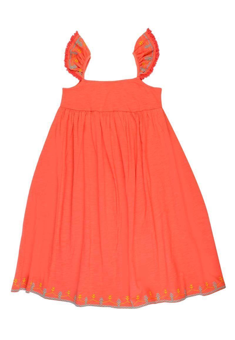 Vestido Junior Niña Bordado Sunset Ficcus-1