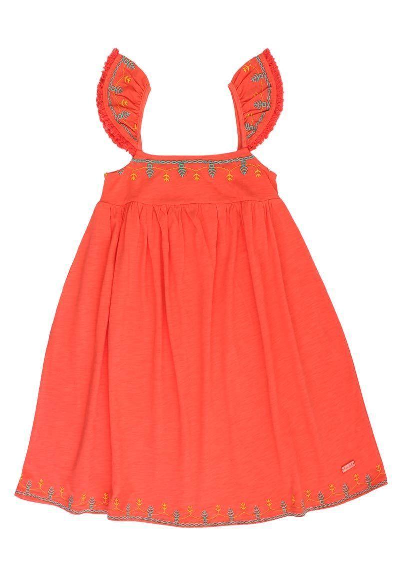 Vestido Junior Niña Bordado Sunset Ficcus-0