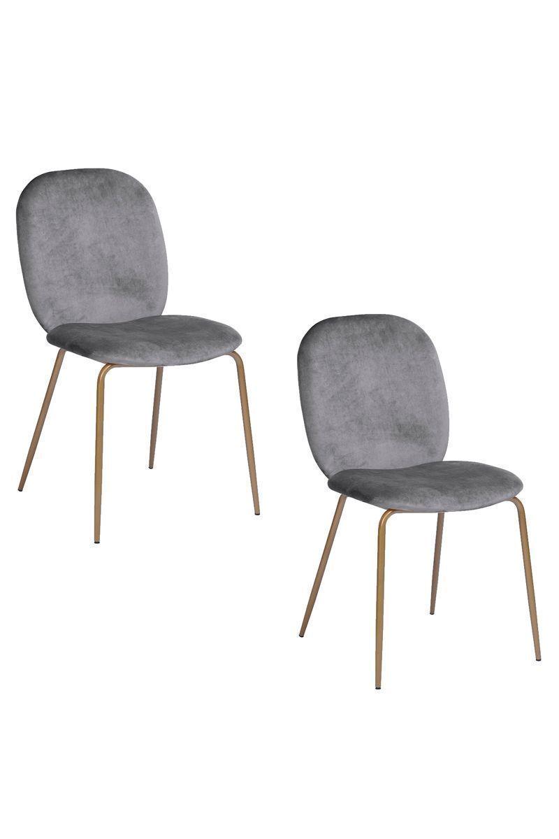 Pack 2 Sillas Comedor Sitial Golden Terciopelo-0