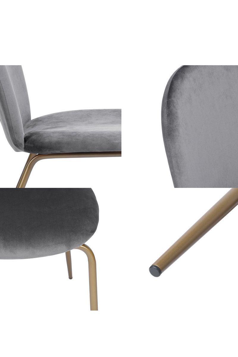 Pack 2 Sillas Comedor Sitial Golden Terciopelo-4