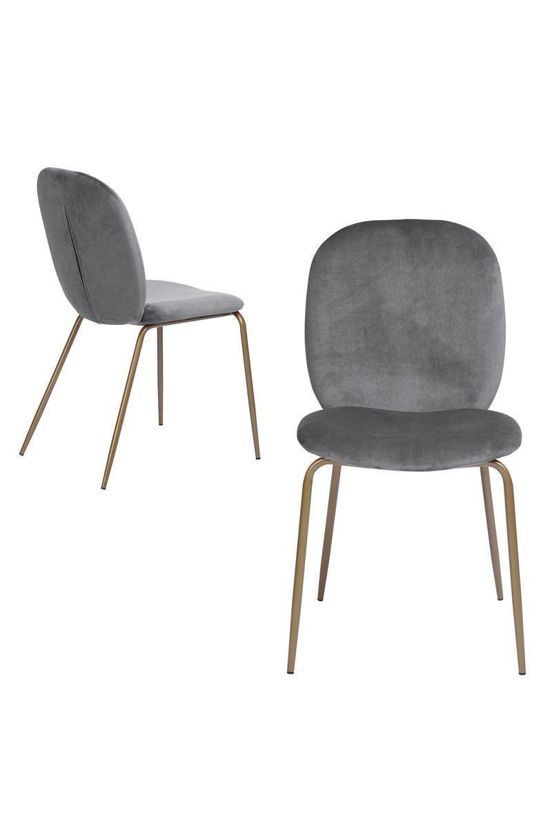 Pack 2 Sillas Comedor Sitial Golden Terciopelo-3