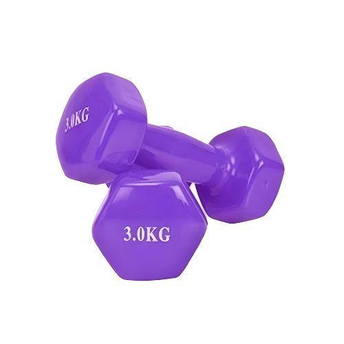 Pack 2 Mancuernas De 3kg C/U Antideslizantes (UN PAR)-0
