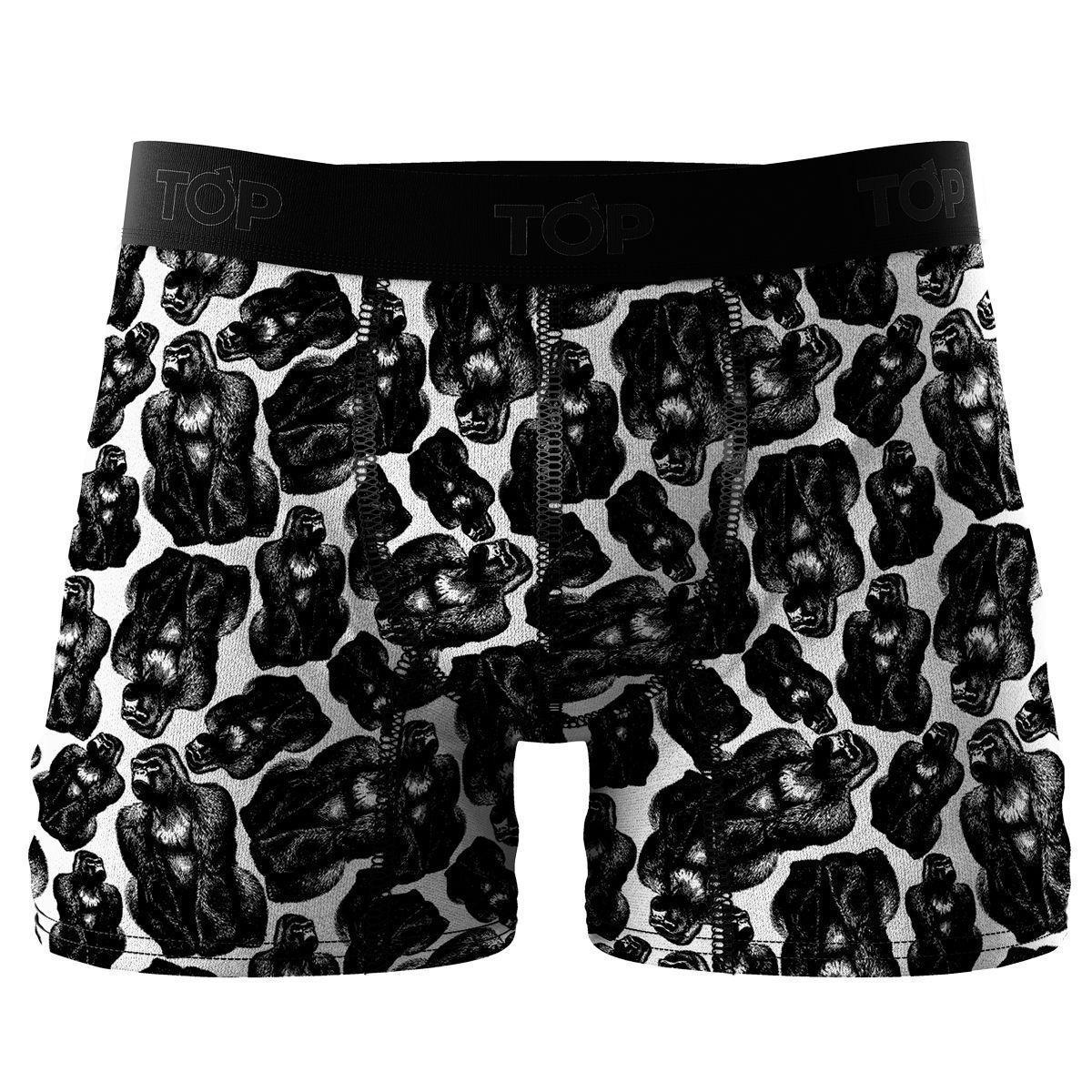 Boxer Medio Animal Algodón Top Pack 4 C1-4