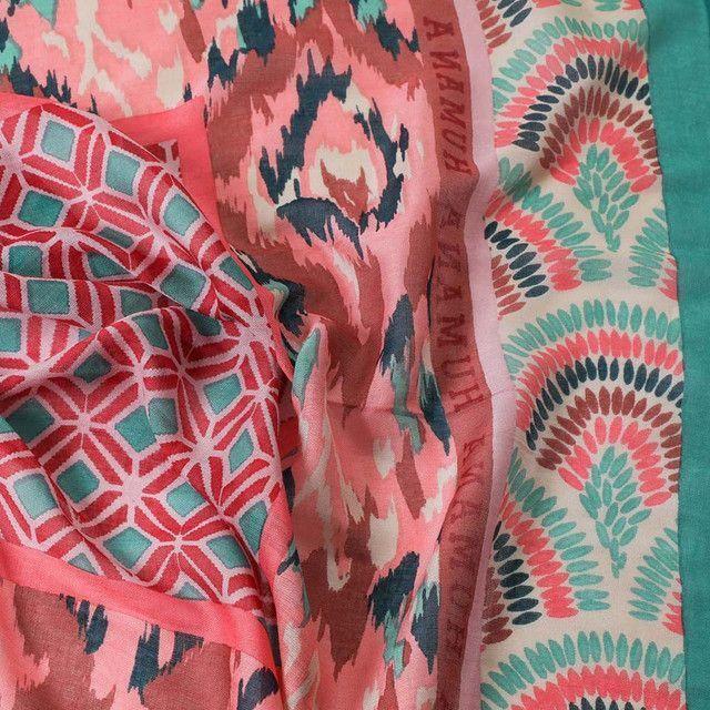 Pañuelo Estampado Rosado Amuse Humana-1