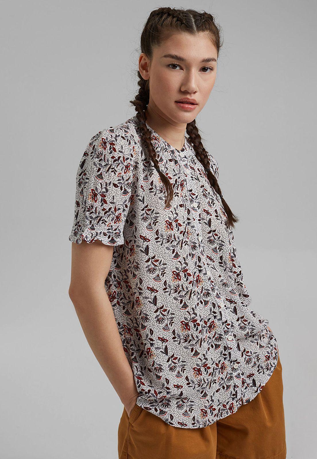 Blusa Manga Corta Estampada Esprit-0