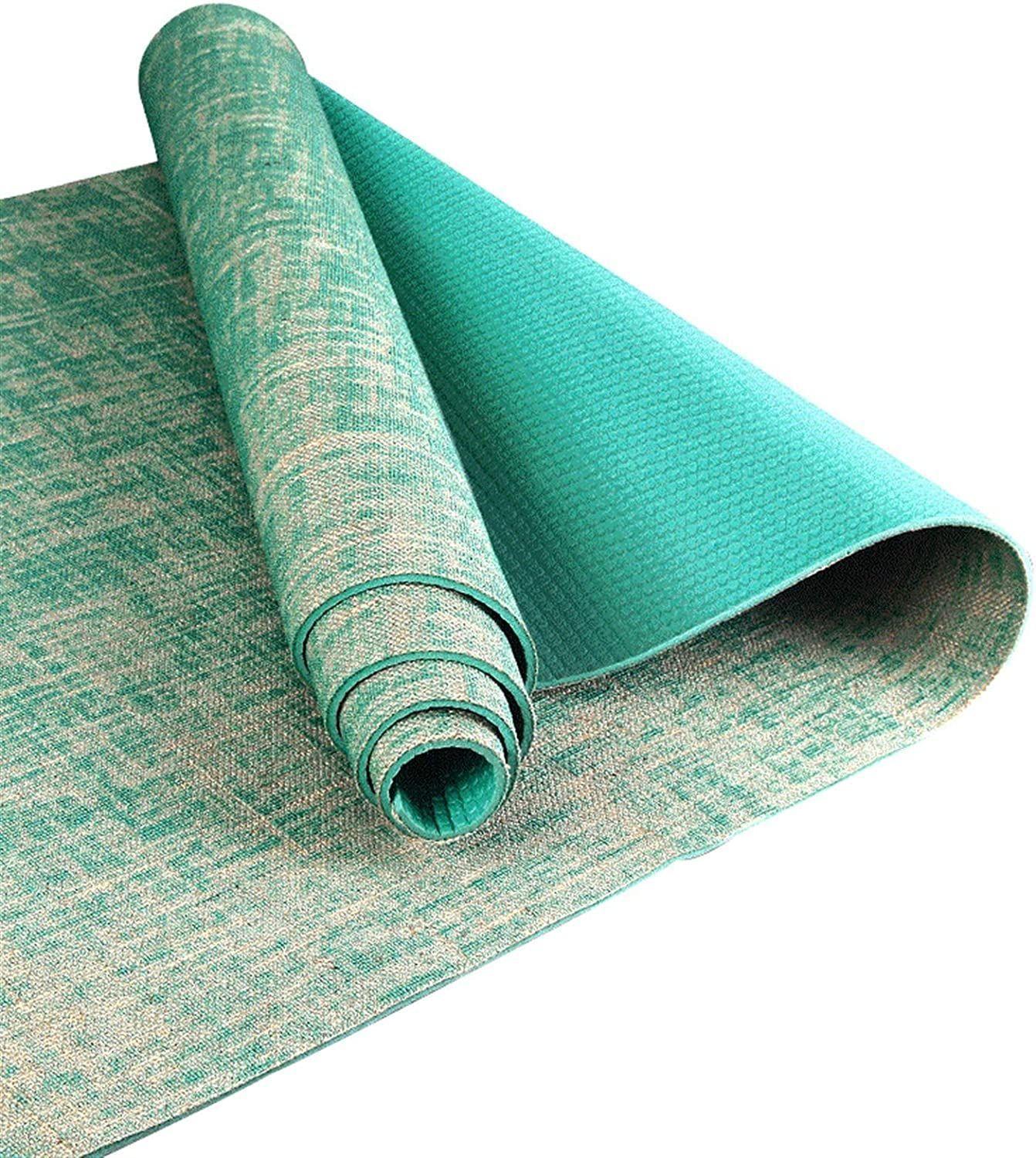 Mat yoga 3u yute 183 x 63 x 0.5 mm verde Celeste-0