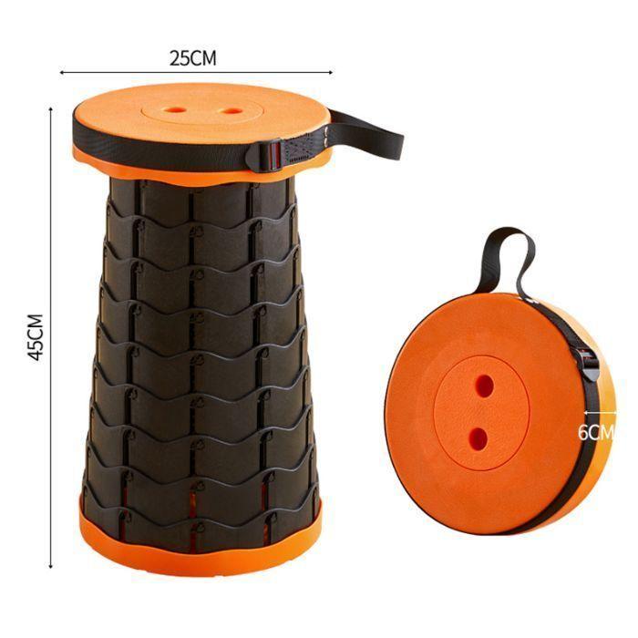 Silla Taburete Portátil Telescópico Plegable Camping-4