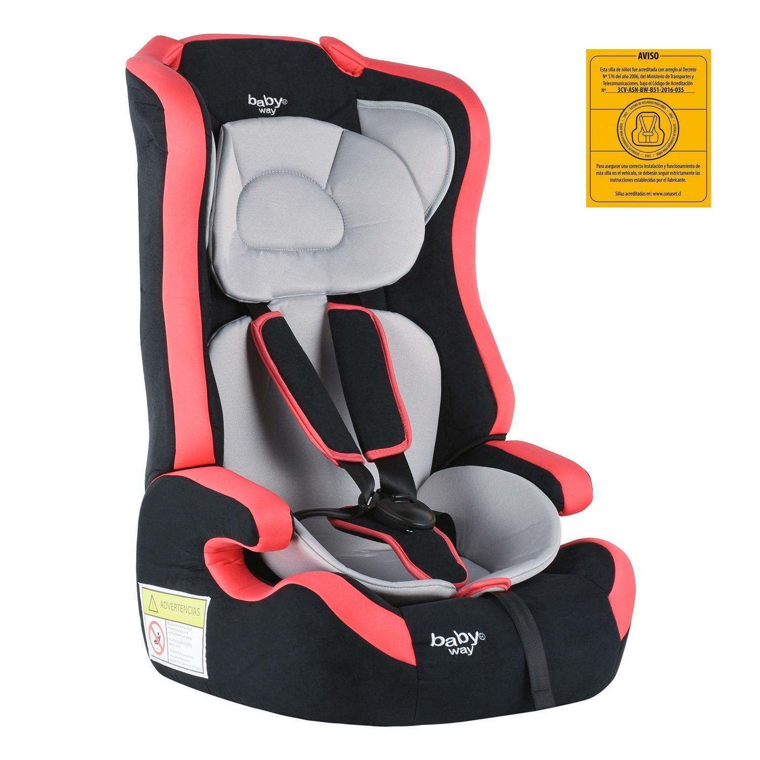 Butaca De Auto Baby Way Bw-733 Fucsia-0